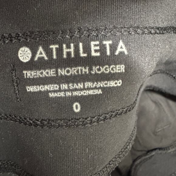 Athleta Pants Black Womens 0 Trekkie North Jogger Lightweight Outdoor Pockets - Picture 4 of 8